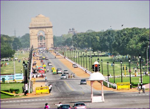Poort van India en Rajpath