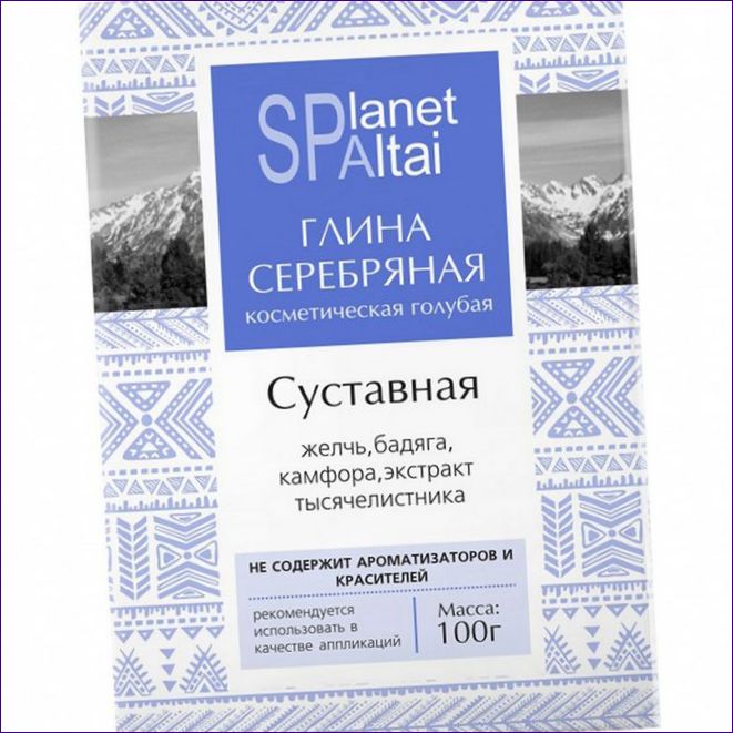 Planet SPA Altai cosmetische blauwe zilverklei