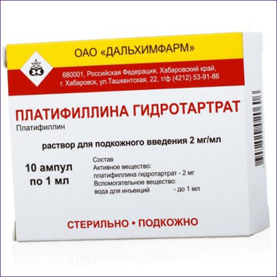 Platyphylline (platyphylline hydrothartraat)
