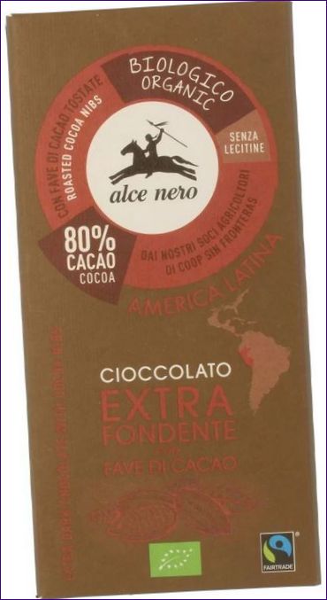 Alce Nero bitter met cacaopoeder