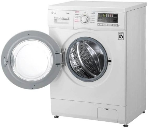 Wasmachine met droger LG F1296CDS - Installatie: vrijstaand