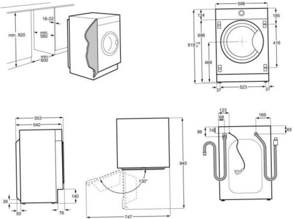 Wasmachine met droger Electrolux PerfectCare 700 EW7W3R68SI - beveiliging: overspanningsbeveiliging, kinderbeveiliging, lekkagebeveiliging