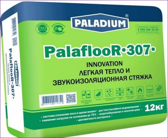 Isolerende dekvloer Paladium Palafloor-307, 12 kg