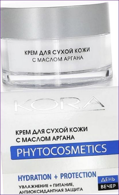 Kora Phytocosmetics voor de droge huid met arganolie voor het gezicht