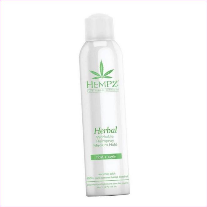 HEMPZ Healthy Hair Spray Medium-Strength Herbal Workable Hairspray