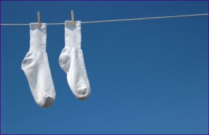 Hoe witte sokken te wassen